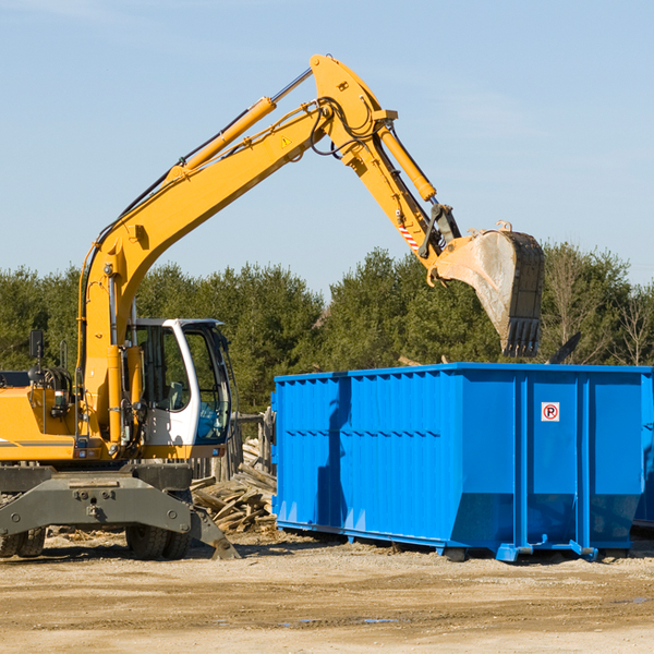 are there any restrictions on where a residential dumpster can be placed in Berry AL